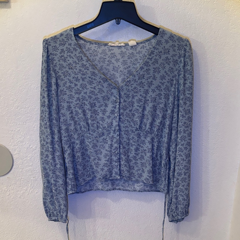 Levi's Blue Floral Blouse